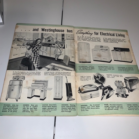 ☀️VTG 1940'S WESTINGHOUSE Refrigerator Recipe Book Cookbook Instruction Guide - Picture 3 of 13